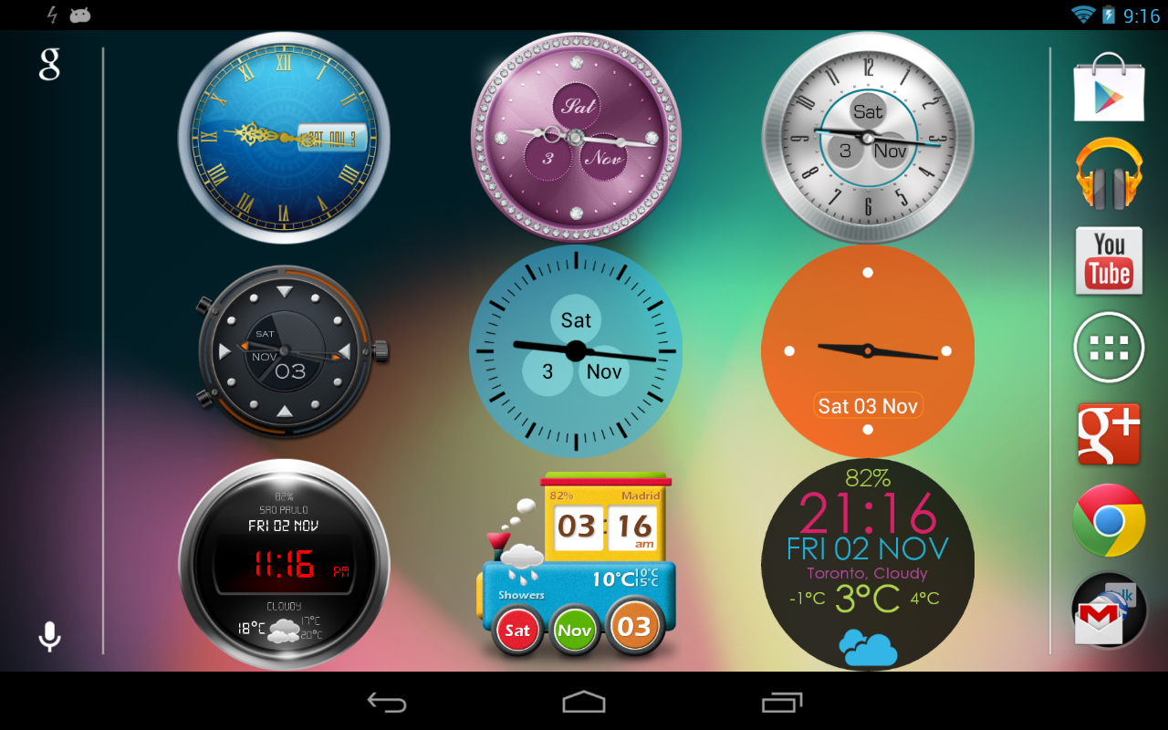 Beautiful Clock Widget – the first lock screen widget for Jelly Bean 